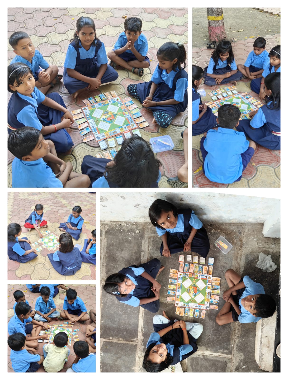Students at Zilla Parishad Shala Mandve